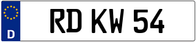 Trailer License Plate